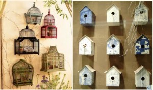 Interiors by Monique Bird cage and bird houses